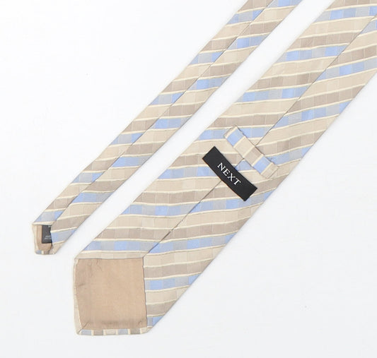 NEXT Mens Multicoloured Striped Silk Pointed Tie One Size