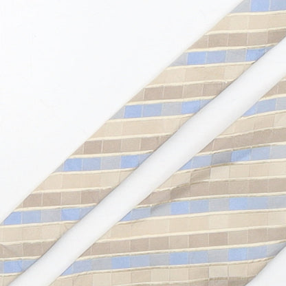 NEXT Mens Multicoloured Striped Silk Pointed Tie One Size