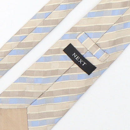 NEXT Mens Multicoloured Striped Silk Pointed Tie One Size