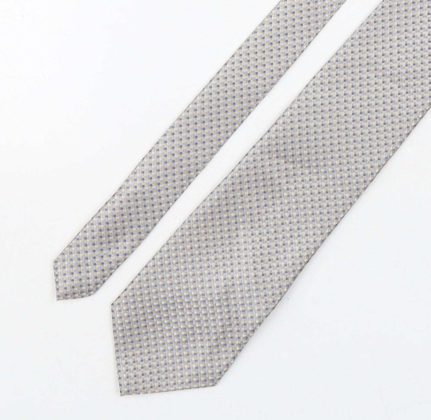 Marks and Spencer Mens Multicoloured Plaids & Checks Polyester Pointed Tie One Size