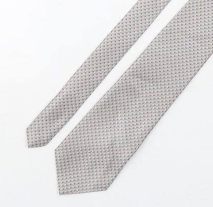 Marks and Spencer Mens Multicoloured Plaids & Checks Polyester Pointed Tie One Size