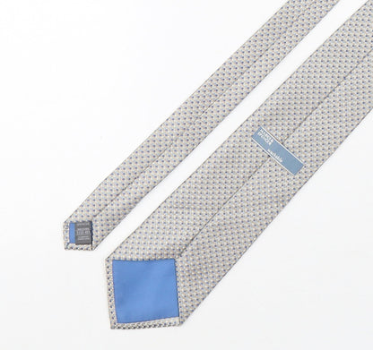 Marks and Spencer Mens Multicoloured Plaids & Checks Polyester Pointed Tie One Size