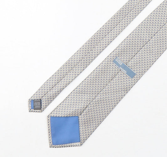 Marks and Spencer Mens Multicoloured Plaids & Checks Polyester Pointed Tie One Size