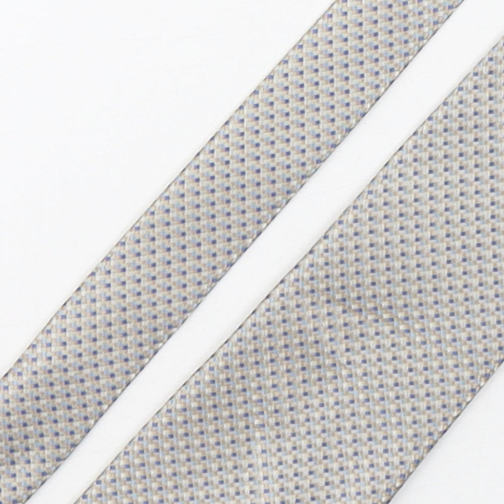 Marks and Spencer Mens Multicoloured Plaids & Checks Polyester Pointed Tie One Size