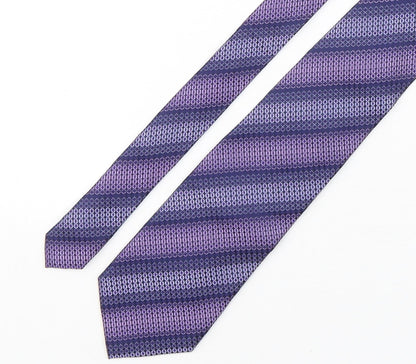 NEXT Mens Purple Geometric Silk Pointed Tie One Size
