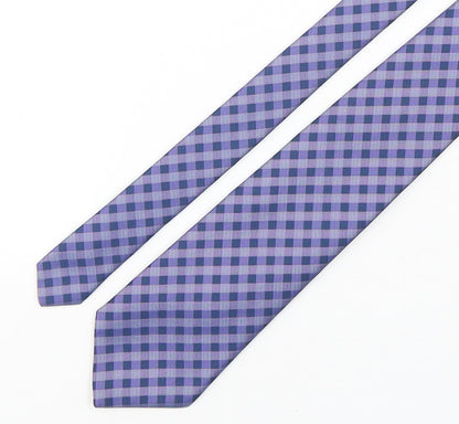 Mens BHS Purple Plaids & Checks  Pointed Tie
