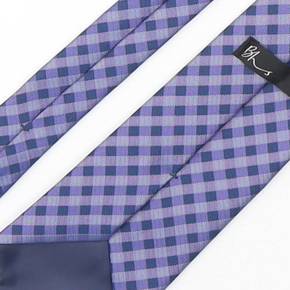 Mens BHS Purple Plaids & Checks  Pointed Tie