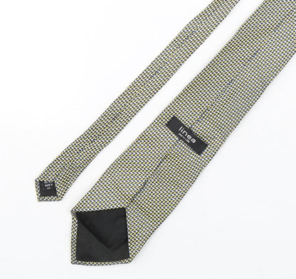 Linea Mens Multicoloured Geometric Silk Pointed Tie One Size