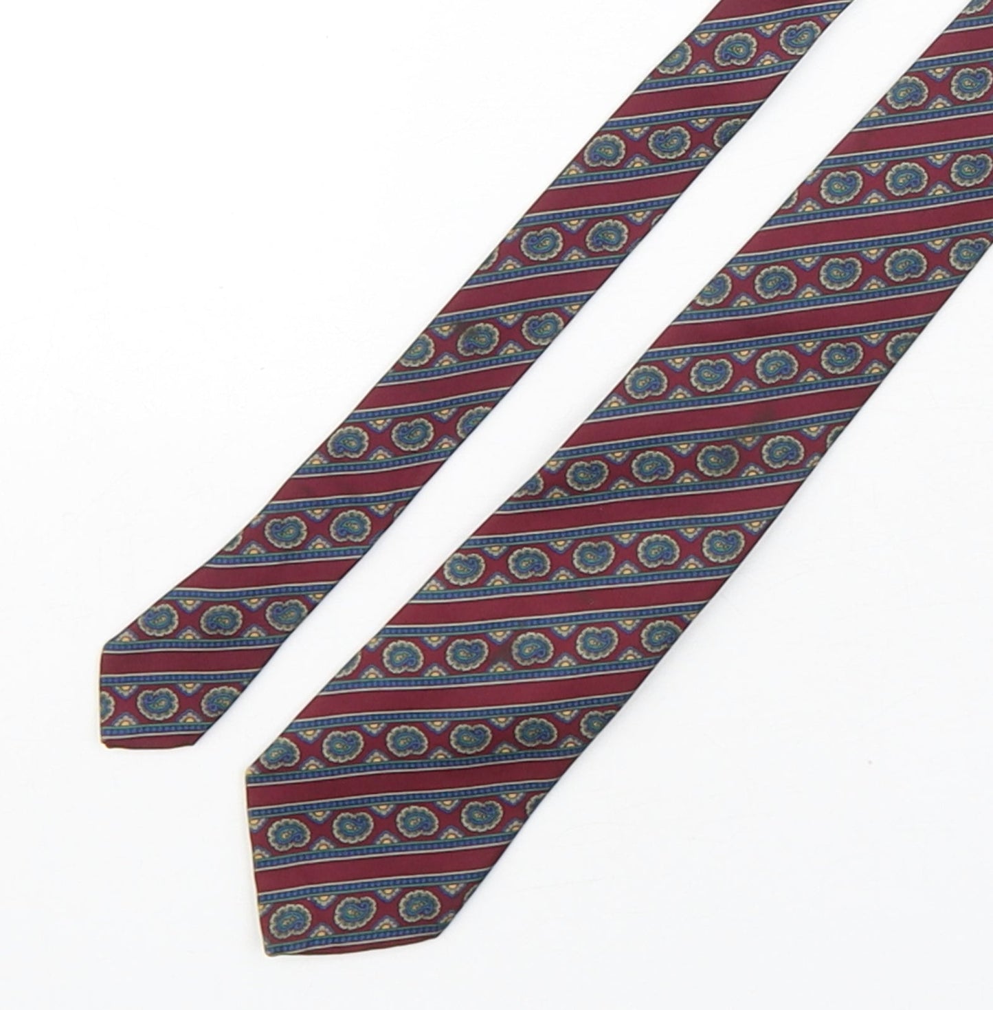 Mens StMichael Multicoloured Striped  Pointed Tie