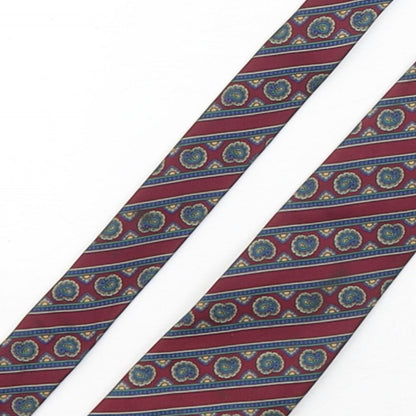 Mens StMichael Multicoloured Striped  Pointed Tie