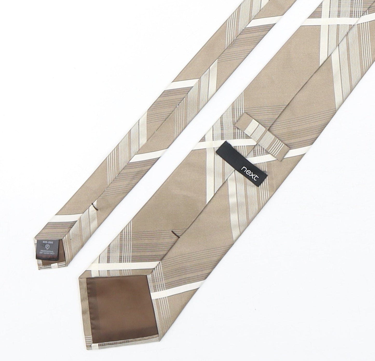 NEXT Mens Multicoloured Plaids & Checks Silk Pointed Tie One Size