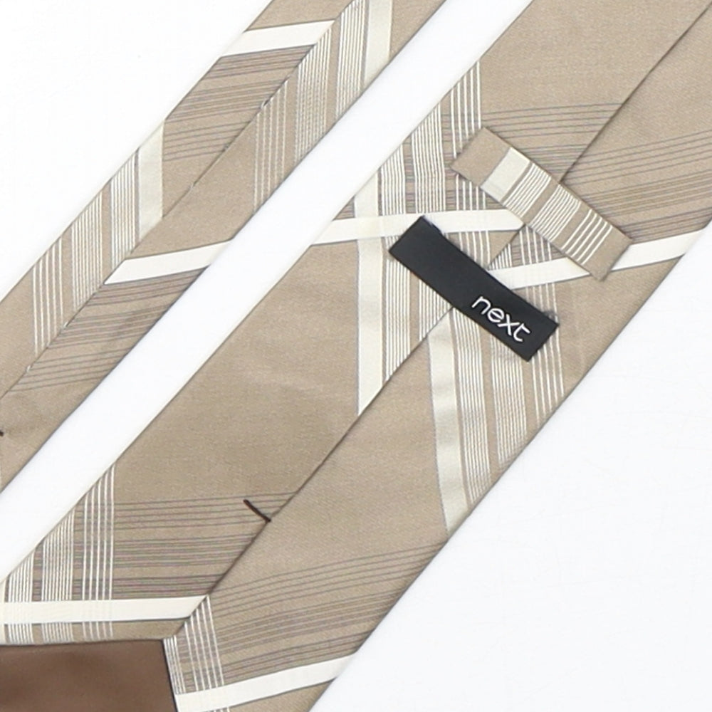 NEXT Mens Multicoloured Plaids & Checks Silk Pointed Tie One Size