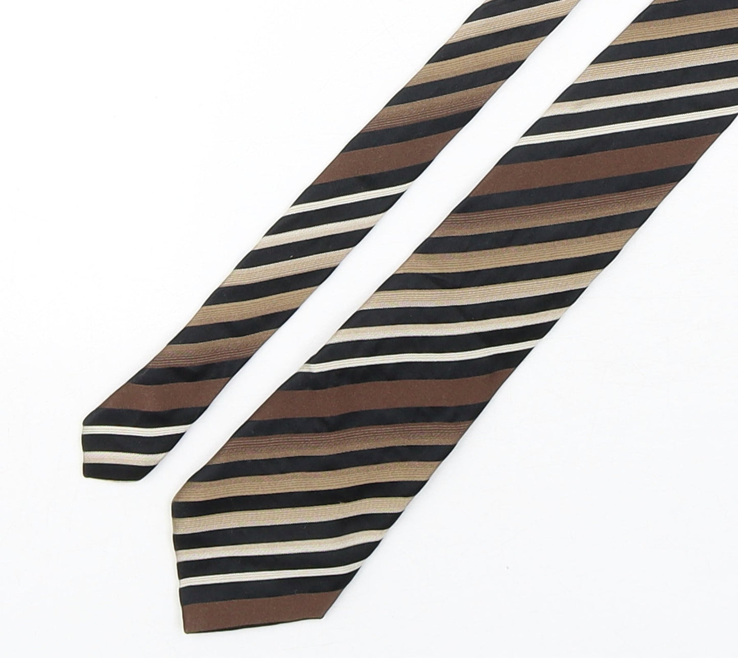 NEXT Mens Multicoloured Striped Silk Pointed Tie One Size