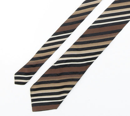 NEXT Mens Multicoloured Striped Silk Pointed Tie One Size