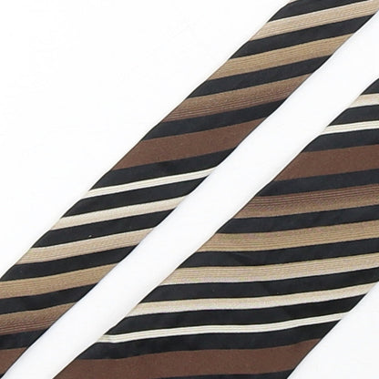 NEXT Mens Multicoloured Striped Silk Pointed Tie One Size