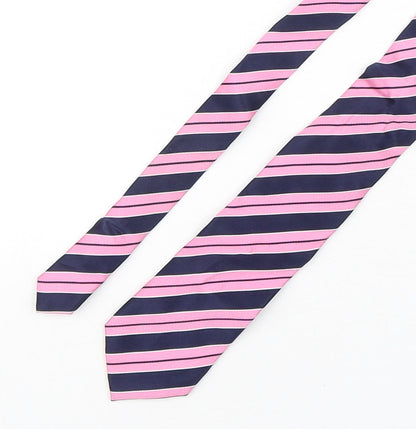 Savoy Taylors Guild Mens Multicoloured Striped Silk Pointed Tie One Size