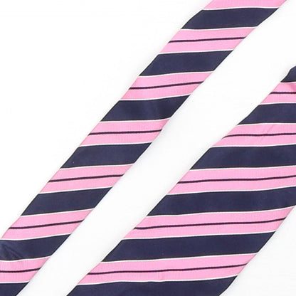 Savoy Taylors Guild Mens Multicoloured Striped Silk Pointed Tie One Size
