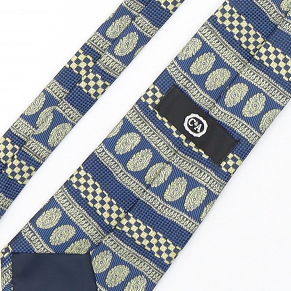 Mens CandA Multicoloured Paisley  Pointed Tie
