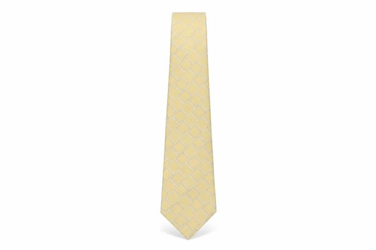 Front view of Soprano men’s multicoloured geometric polyester pointed tie one size