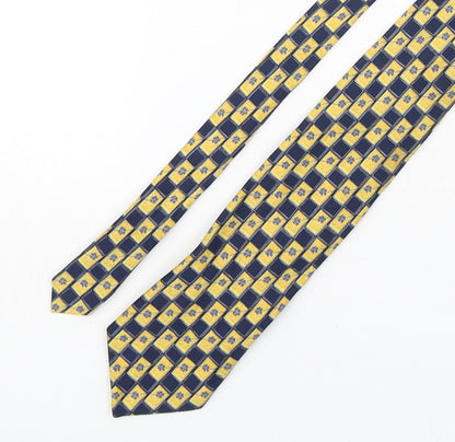 Marks and Spencer Mens Multicoloured Plaids & Checks Polyester Pointed Tie One Size