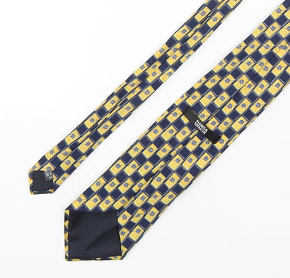 Marks and Spencer Mens Multicoloured Plaids & Checks Polyester Pointed Tie One Size