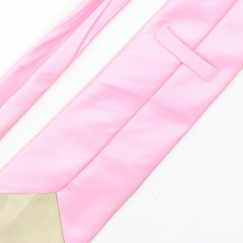 Marks and Spencer Mens Pink  Polyester Pointed Tie One Size