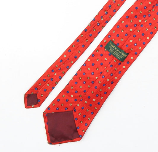 Lloyd Attree & Smith Mens Multicoloured Floral Polyester Pointed Tie One Size