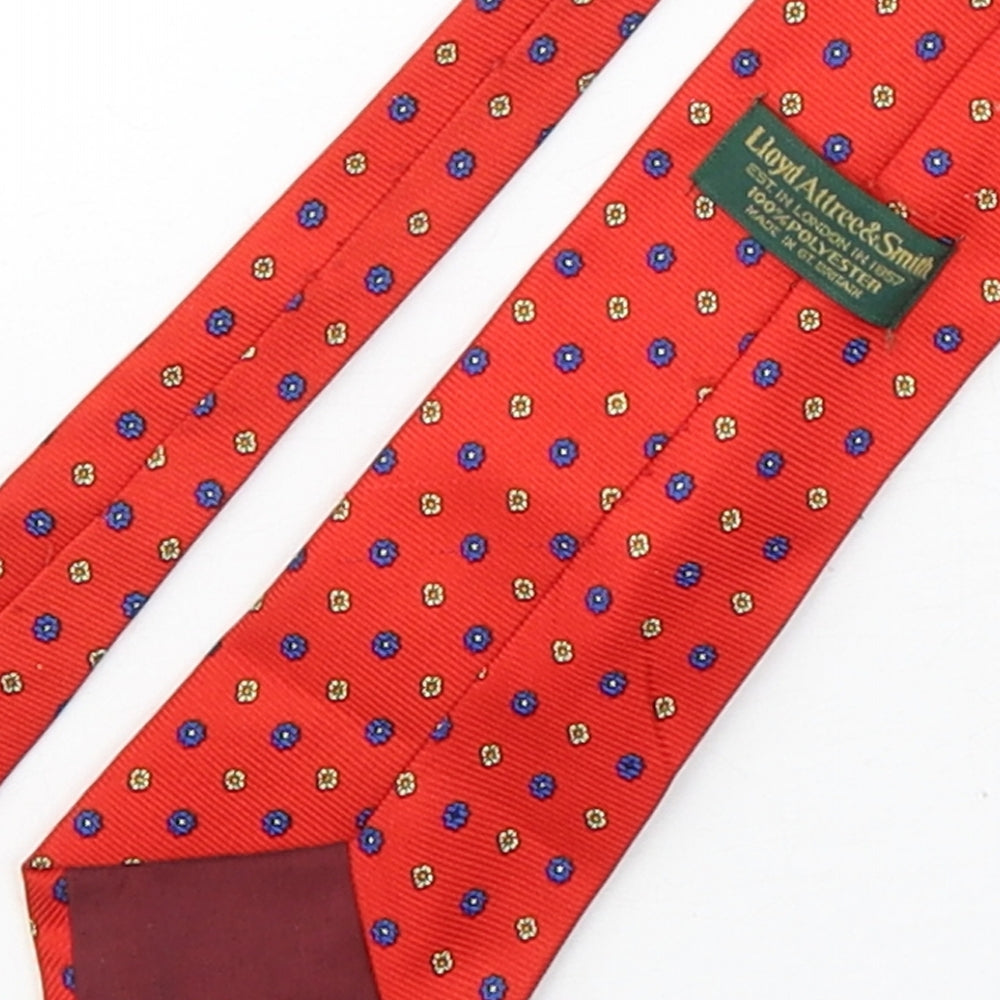 Lloyd Attree & Smith Mens Multicoloured Floral Polyester Pointed Tie One Size
