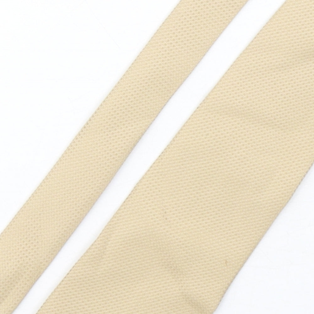NEXT Mens Beige Grenadine Polyester Pointed Tie One Size