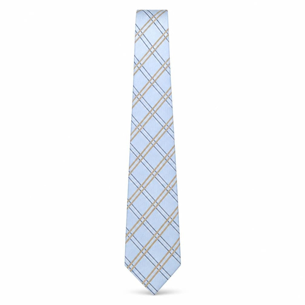 Mens Fellini Multicoloured Plaids & Checks  Pointed Tie