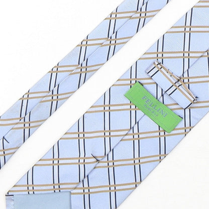 Mens Fellini Multicoloured Plaids & Checks  Pointed Tie