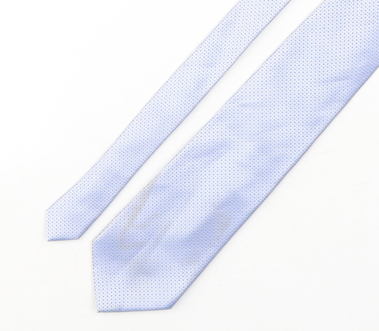 Mens Burton Blue Geometric  Pointed Tie