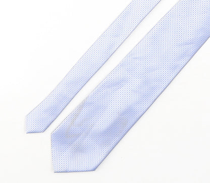 Mens Burton Blue Geometric  Pointed Tie