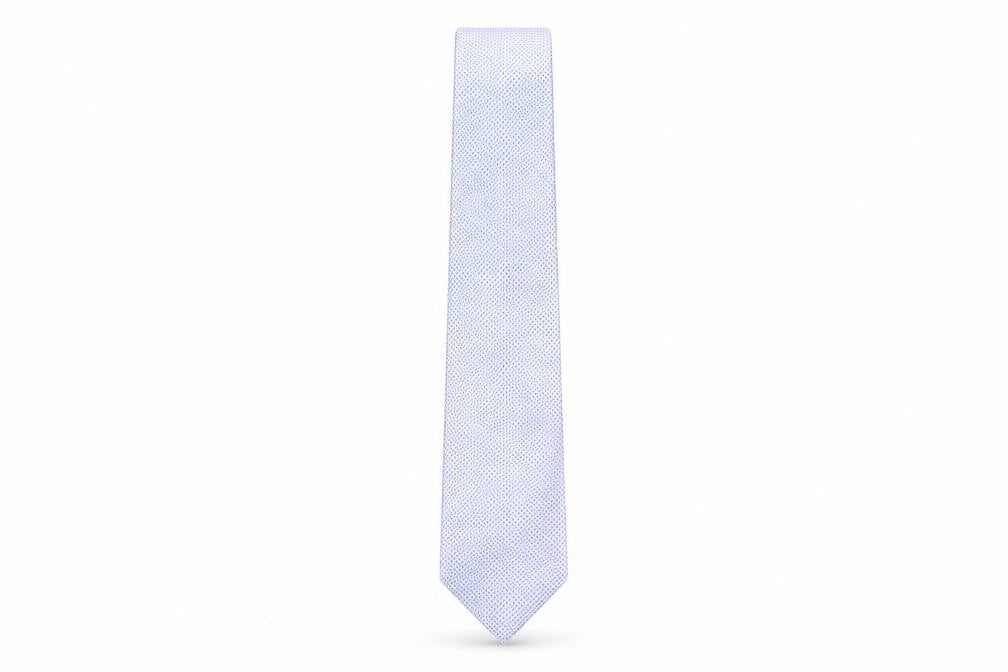 Mens Burton Blue Geometric  Pointed Tie