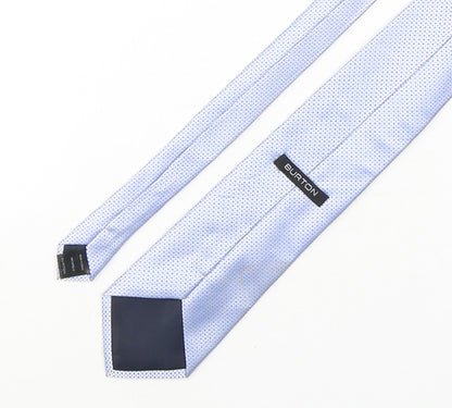Mens Burton Blue Geometric  Pointed Tie