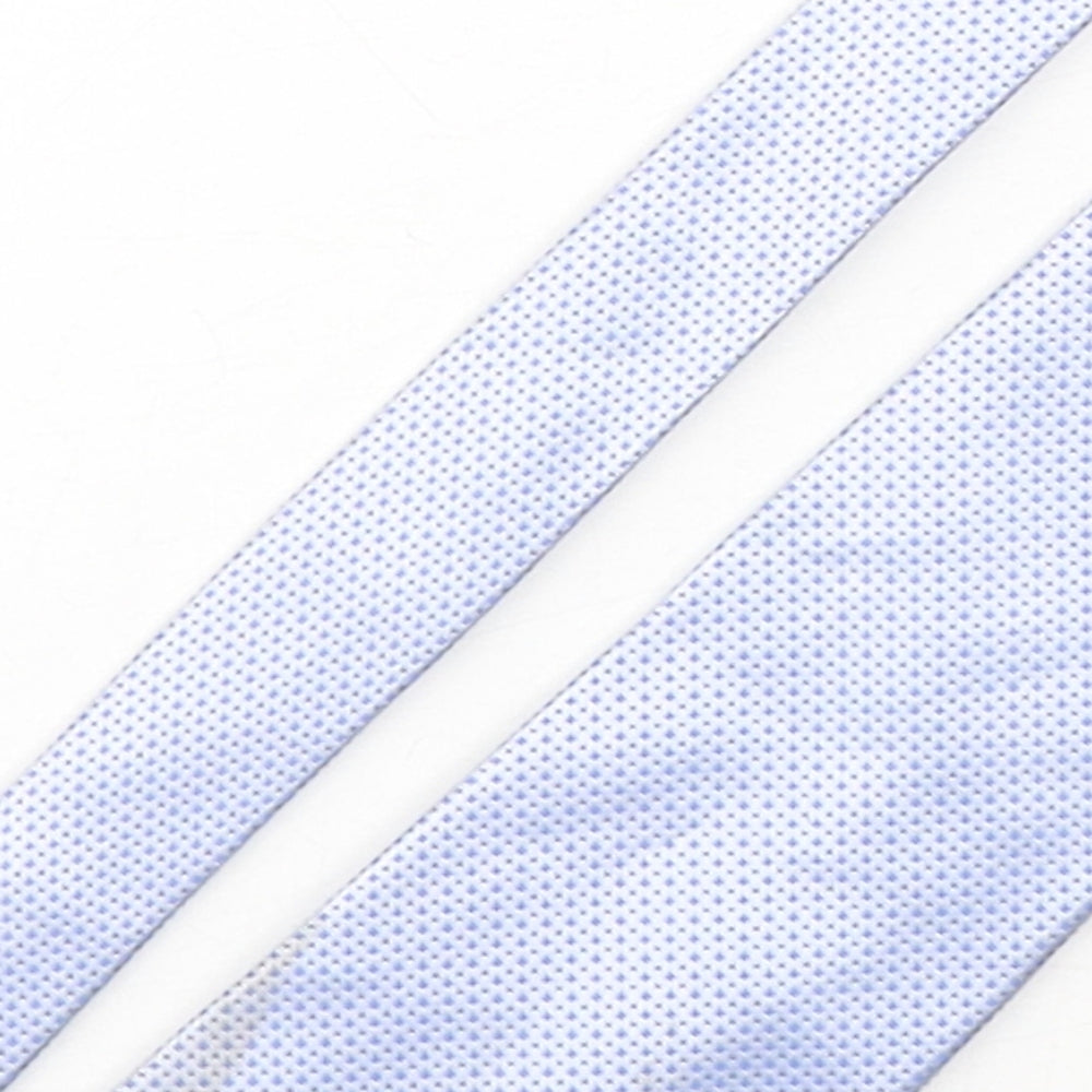 Mens Burton Blue Geometric  Pointed Tie