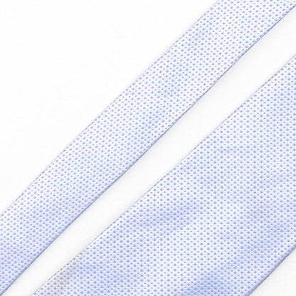 Mens Burton Blue Geometric  Pointed Tie