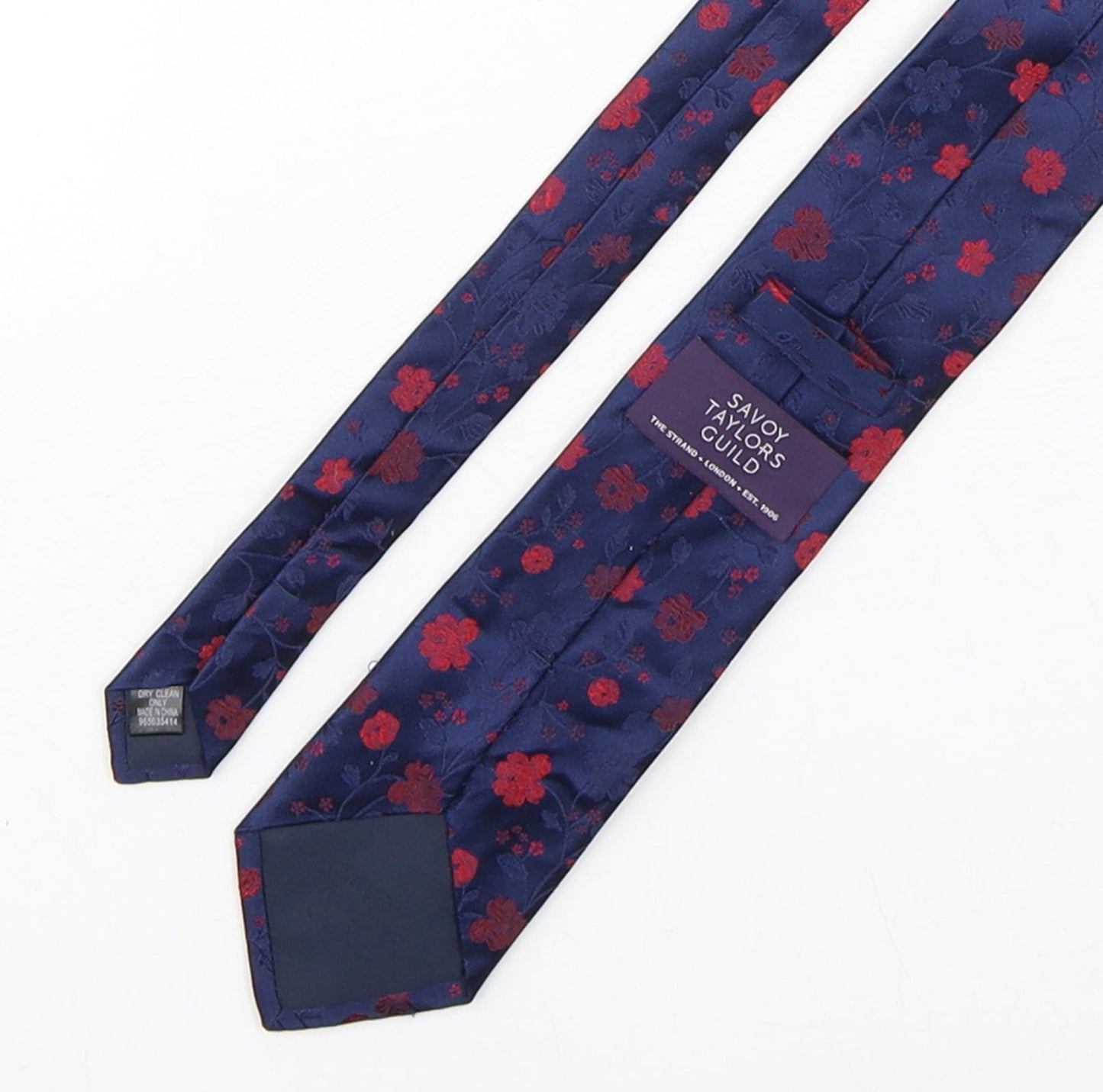 Savoy Taylors Guild Mens Multicoloured Floral Silk Pointed Tie One Size