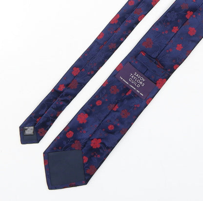 Savoy Taylors Guild Mens Multicoloured Floral Silk Pointed Tie One Size