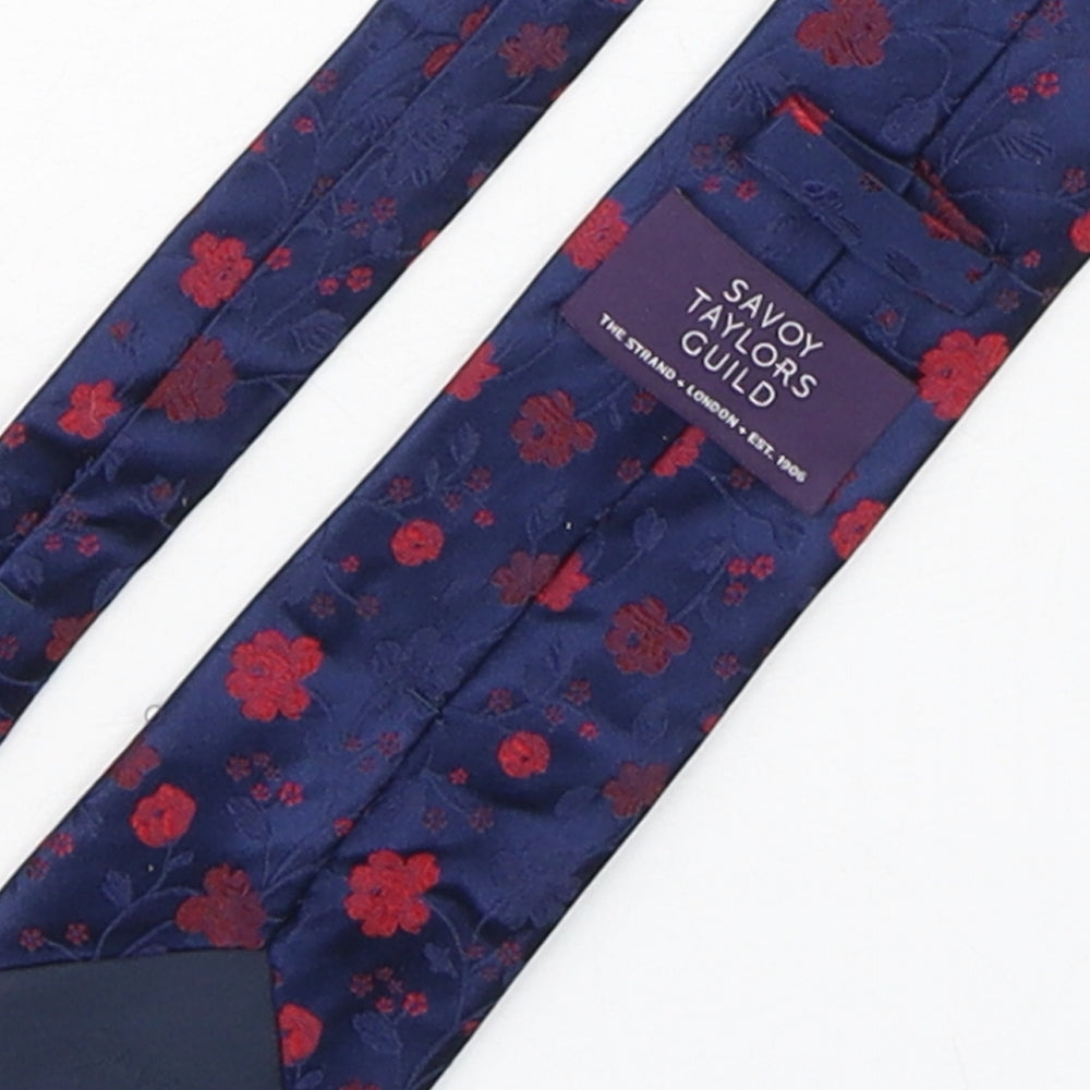 Savoy Taylors Guild Mens Multicoloured Floral Silk Pointed Tie One Size