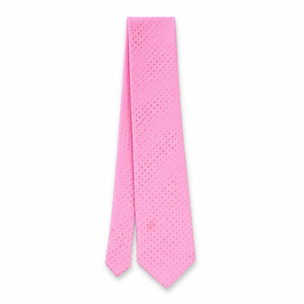 Mens NEXT Pink Geometric  Pointed Tie