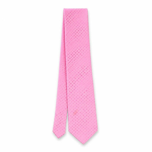 Front view of Next men’s pink geometric polyester pointed tie one size