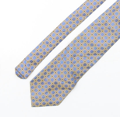 River Island  Mens Multicoloured Plaids & Checks Silk Pointed Tie One Size