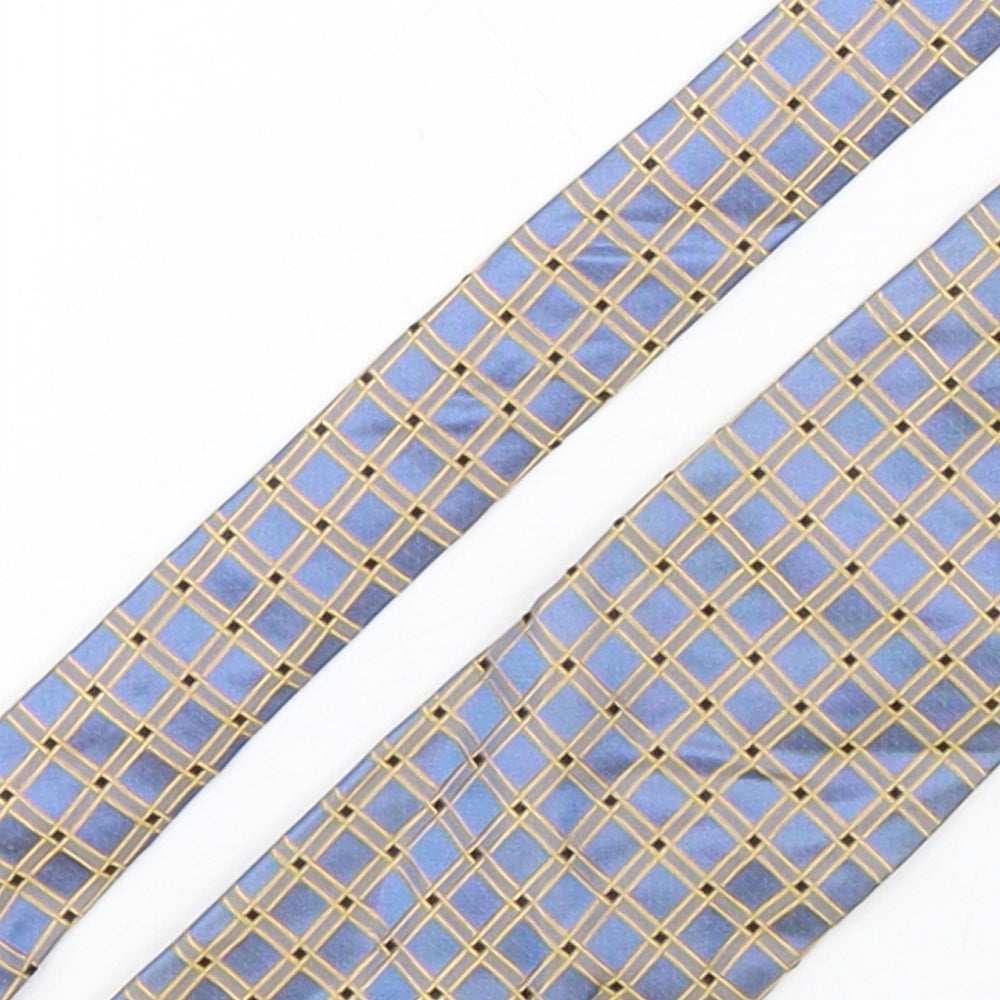 River Island  Mens Multicoloured Plaids & Checks Silk Pointed Tie One Size