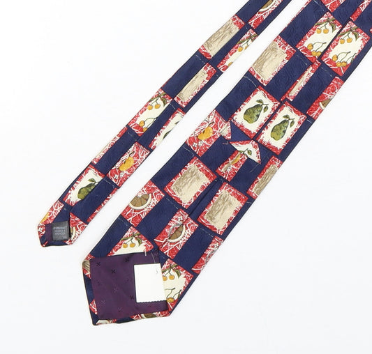 Marks and Spencer Mens Multicoloured Geometric Silk Pointed Tie One Size