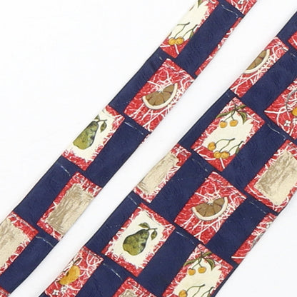 Marks and Spencer Mens Multicoloured Geometric Silk Pointed Tie One Size