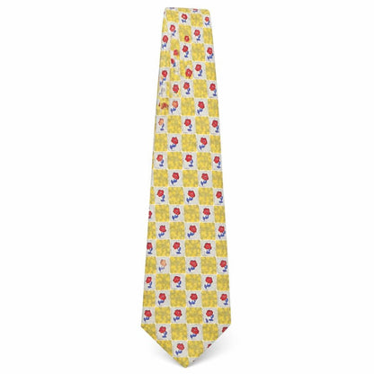 Mens CandA Multicoloured Plaids & Checks  Pointed Tie