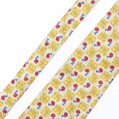 Mens CandA Multicoloured Plaids & Checks  Pointed Tie