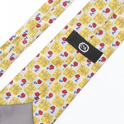 Mens CandA Multicoloured Plaids & Checks  Pointed Tie