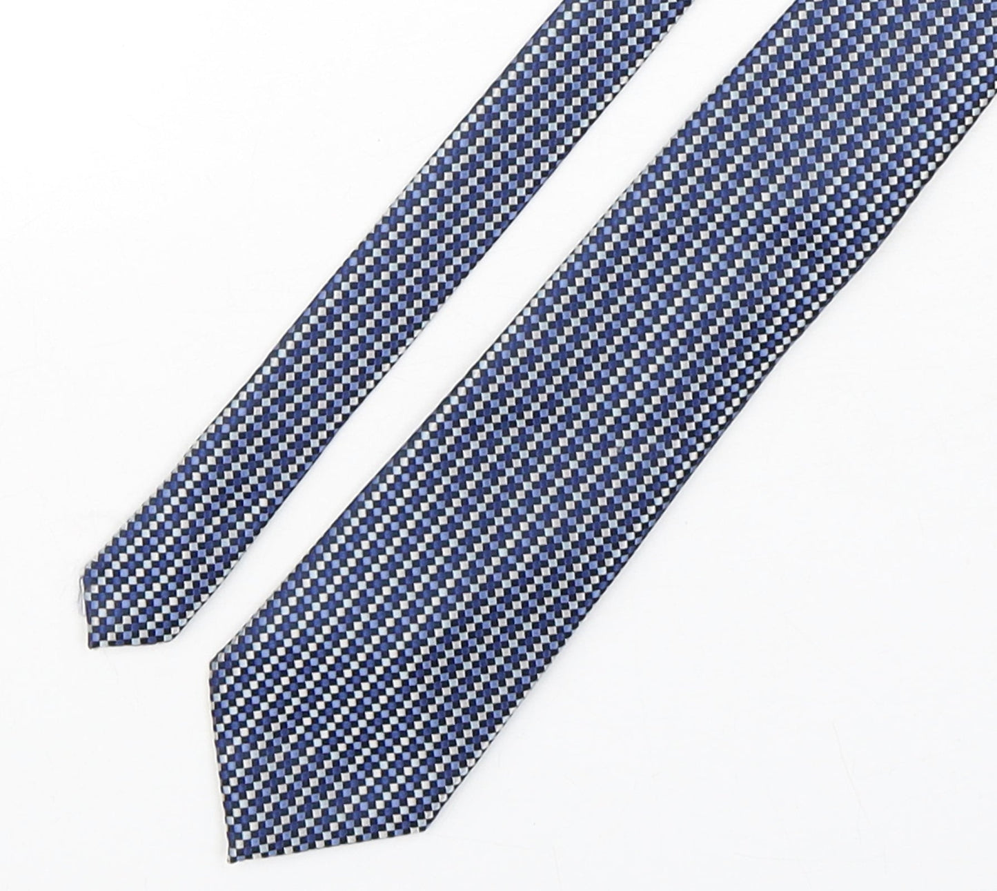Marks and Spencer Mens Multicoloured Plaids & Checks Polyester Pointed Tie One Size